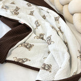 Baby blanket knit&double gauze