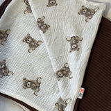 Baby blanket knit&double gauze