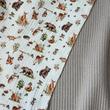 Baby blanket knit&double gauze