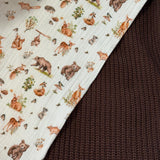 Baby blanket knit&double gauze