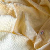 Double gauze blanket, butter yellow