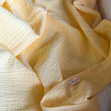 Double gauze blanket, butter yellow