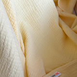 Double gauze blanket, butter yellow