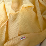 Double gauze blanket, butter yellow