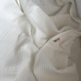 Double gauze blanket, white