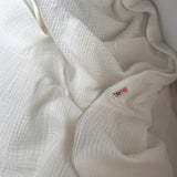 Double gauze blanket, white
