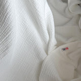 Double gauze blanket, white