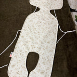 Green leaves car seat liner
