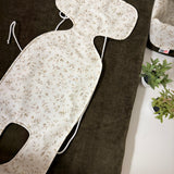 Green leaves car seat liner