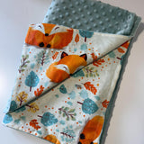 Minky flīsa un kokvilnas sedziņa