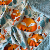 Minky flīsa un kokvilnas sedziņa