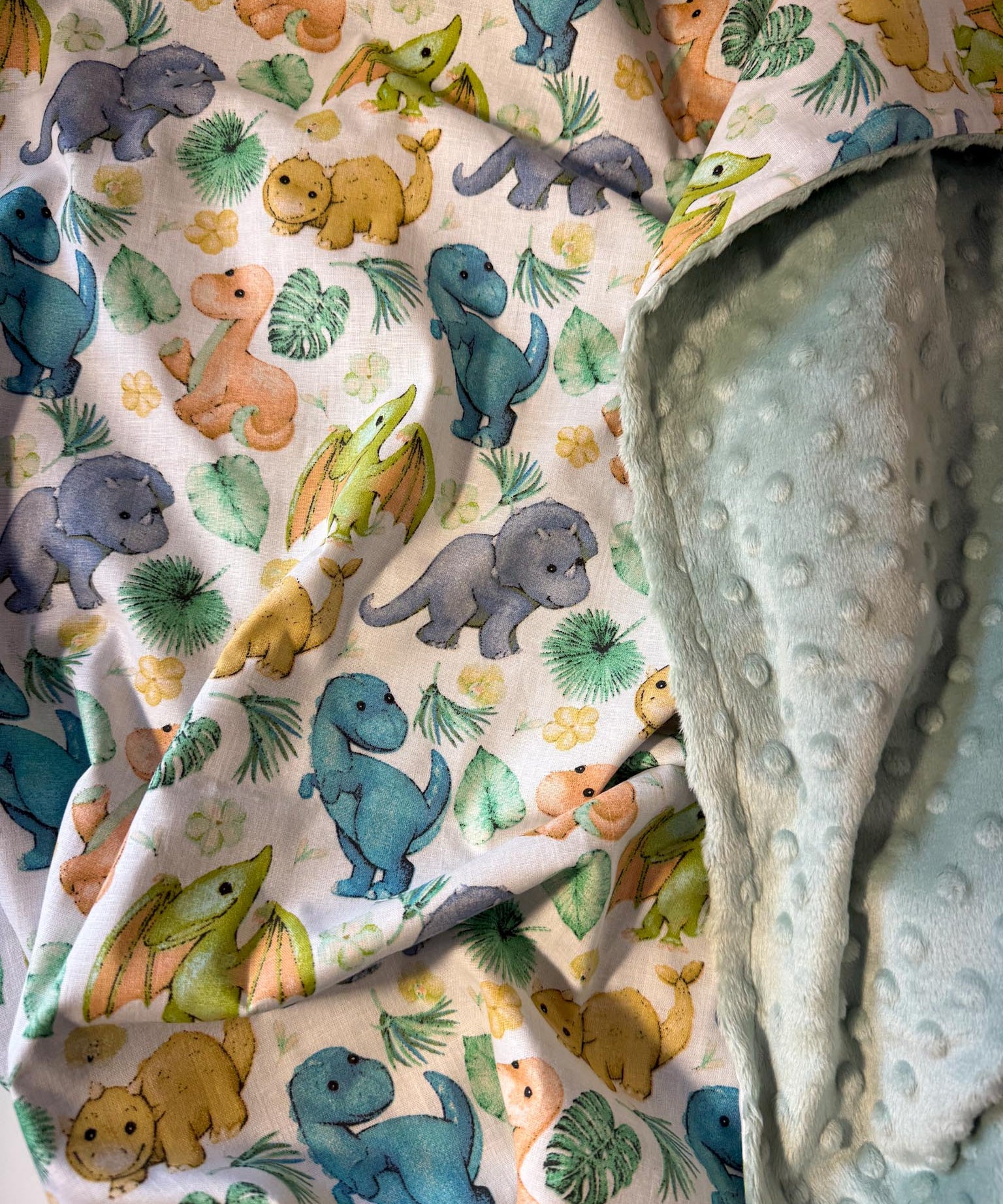 Minky flīsa un kokvilnas sedziņa