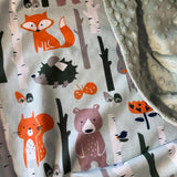 Minky flīsa un kokvilnas sedziņa