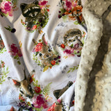 Minky flīsa un kokvilnas sedziņa