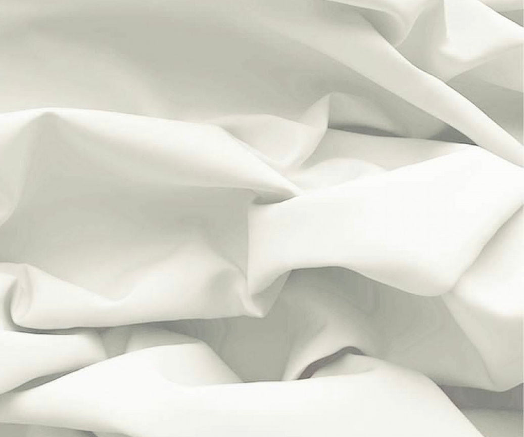 White crib sheet